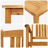 Garden Dining Set 9 pcs Brown Solid Acacia Wood