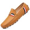 Loafer für Herren, neues Design, PU-Leder-Loafer für Herren, lässige Slip-on-Mokassins für Herren, bequeme braune Mokassins zum Fahren