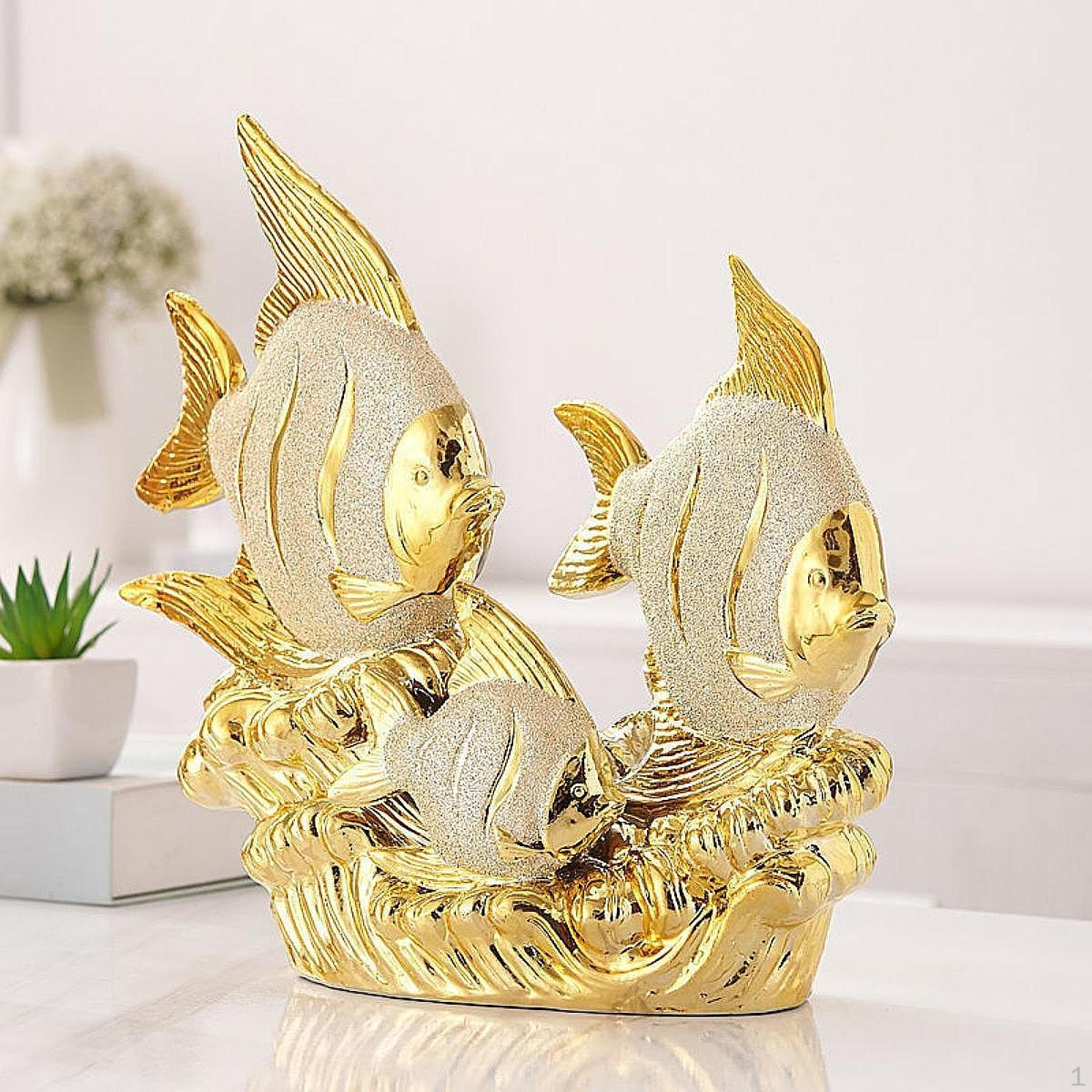 

Керамическая рыба-ангел, украшение, скульптура животного, украшение для гостиной