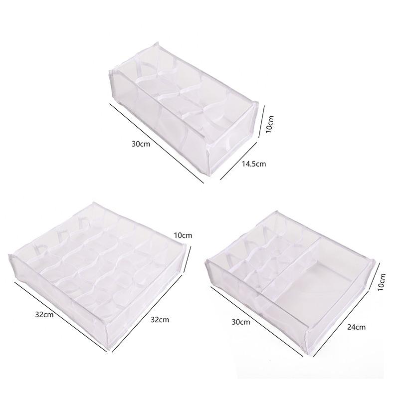 Home Foldable Closet Organizer For Underwear Cotton Underwear Storage Box Socks Bra And Panties Drawer Organizer Drawers#ww