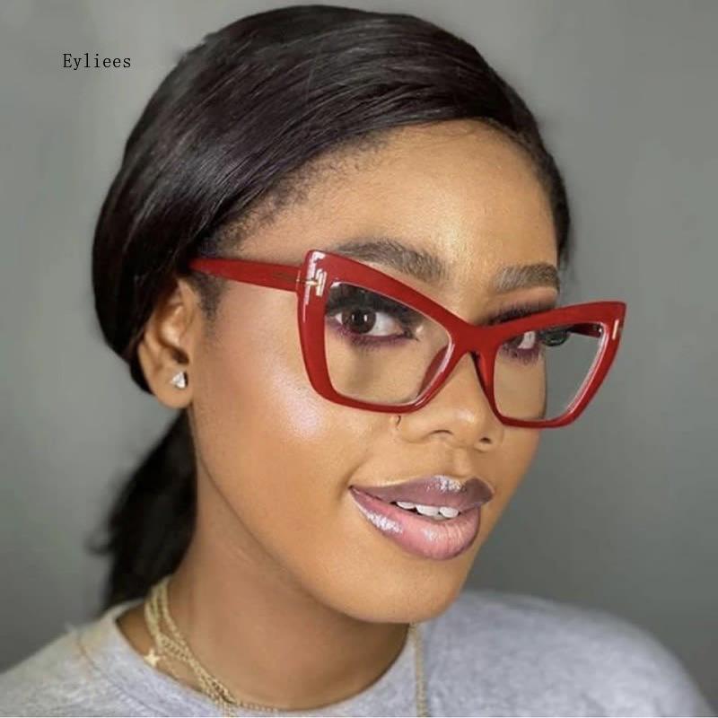 Cat Eye Frames Glasses Women Vintage Spectacle Frame Fashion Eyeglasses De Lectura Hombre Blue Light Blocking Glasses