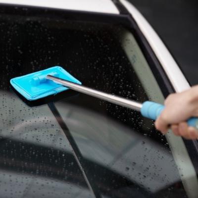 Stainless Steel Car Front Windshield Defogging Brush Telescopic Long Handle Car Household Glass Clean Brushes Dust Remover Tool