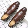 Men's Dress Shoes Brogues Trend Casual Leather Office Shoes Man Social Wedding Leather Formal Oxford Shoes For Men