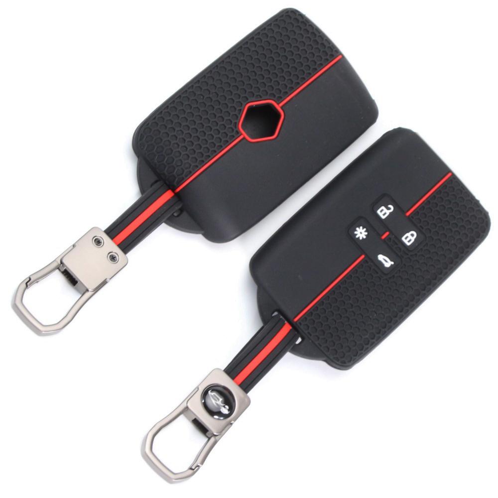 Silicone Car Key Case Cover For Renault Duster Nema Fluence Zoe Captur Clio Logan Megane 1 2 3 Koleos Scenic Accessory
