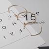 Mode Glänzendes Hanfseil Goldperle Blatt Dreiteiliges Armbandset Armband Armband
