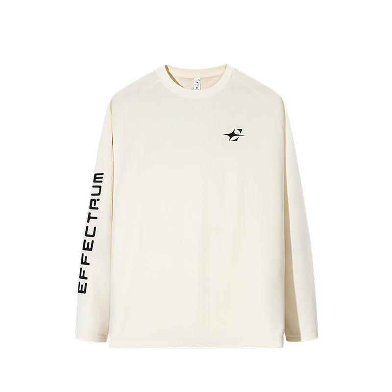 

Anta Удобная влагоотводящая модная футболка с длинным рукавом и простым принтом букв, мужские топы 952531402-1 XL