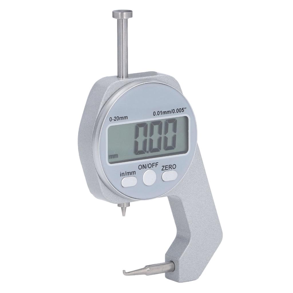 Thickness Gauge 0?20MM Range Digital Display Small Curved Tip Mini Thickness Gauge