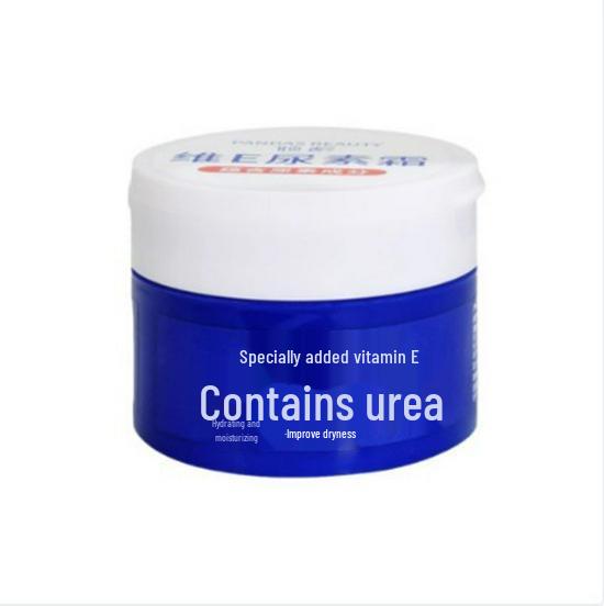 Qingling Vitamin E Urea Cream: Hydrates, moisturizes, improves dryness, and leaves hands soft, smooth, and radiant with Vitamin E.