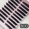 30P40P Hot Melt Multi-Haired False Eyelashes Segmented Self-Grafting Dense Natural Stage Flat False Eyelashes Soft Hair