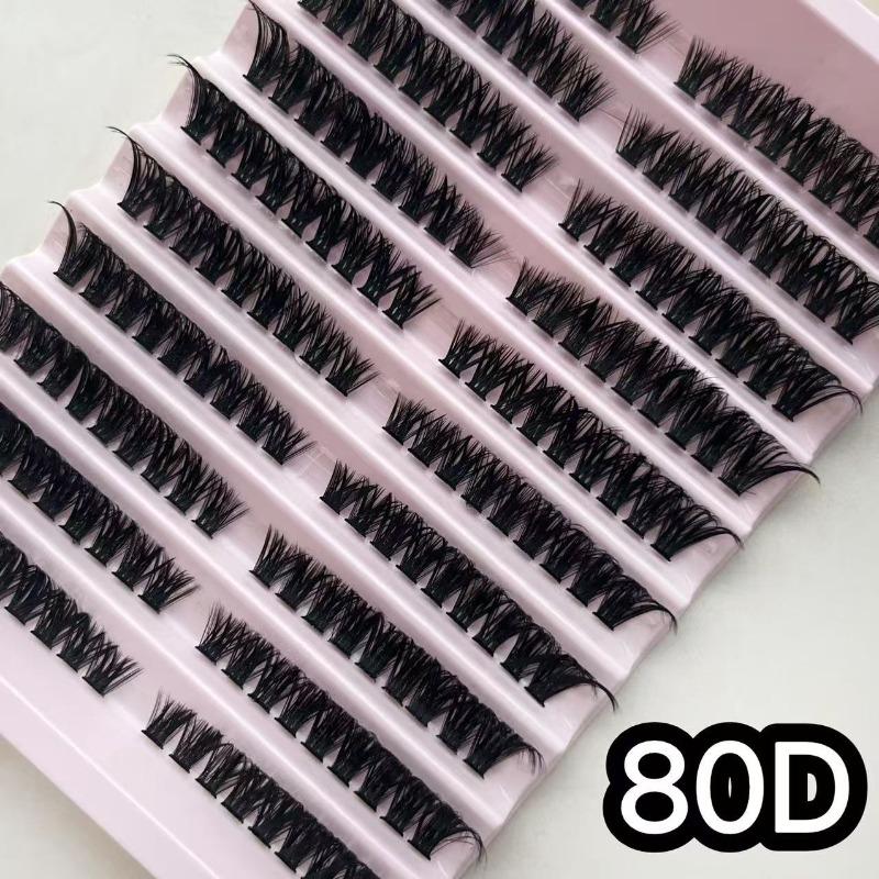 30P40P Hot Melt Multi-Haired False Eyelashes Segmented Self-Grafting Dense Natural Stage Flat False Eyelashes Soft Hair