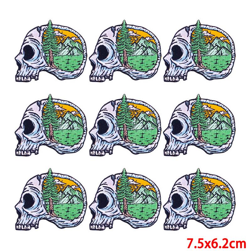 10 Pcs/lot Wholesale Embroidery Patch Iron On Patches For Clothing Patches On Clothes Jackets Decor Applique Sew Supplies
