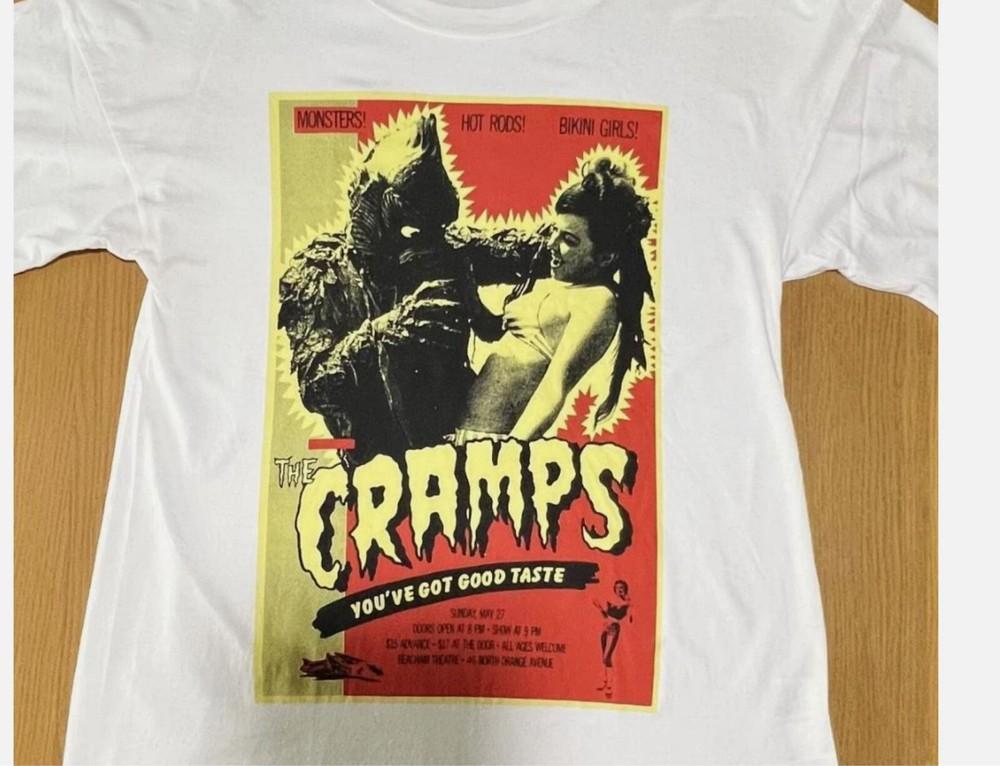Футболка The Cramps 90-х ретро-стиля белая Унисекс Мужская Женская футболка Унисекс футболка M