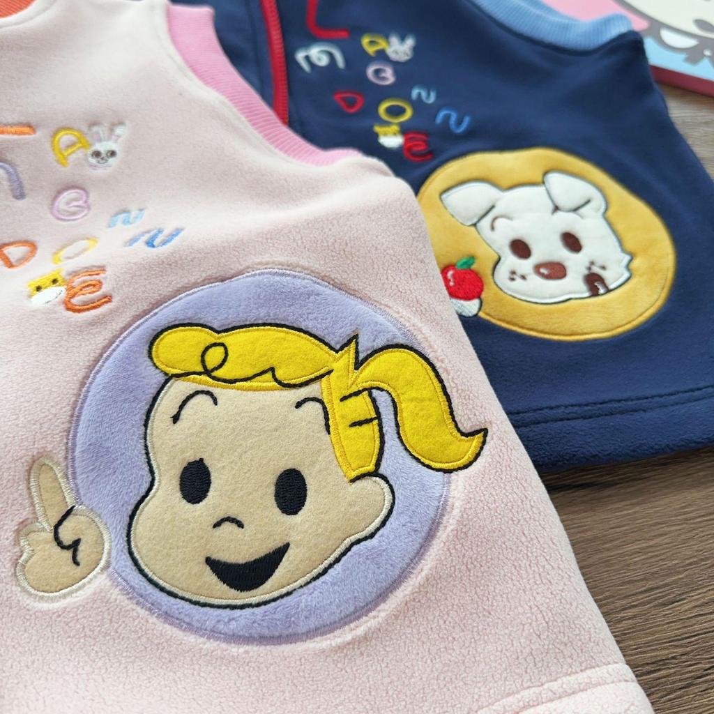 Autumn 2025 Kids' Warm Velvet Vest for Boys and Girls - Small & Medium Sizes