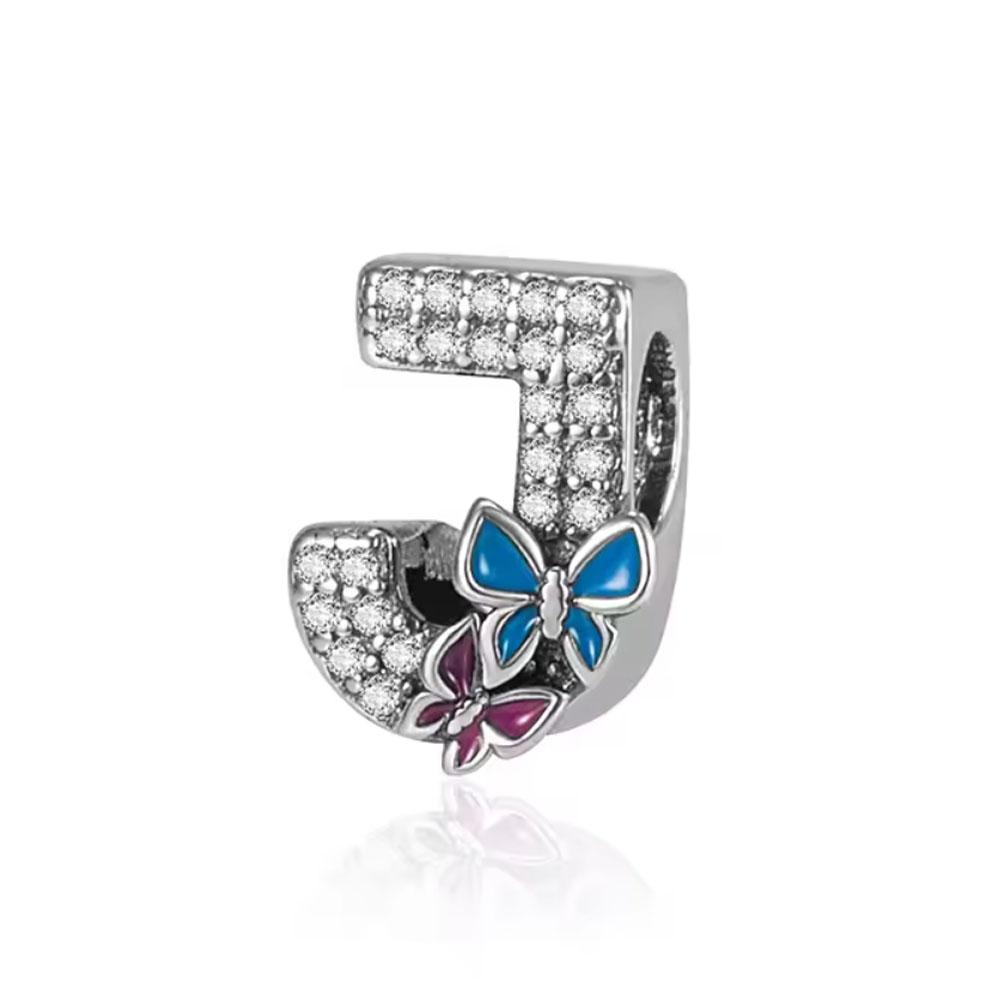 

Love Butterfly Letter Charm Bead Charms copper Bead Charms Compatible With Bracelets Fine Do It Yourself Jewellery Making