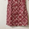 [USED] SCULPTOR Red Floral Bandana Print Short Sleeve Dress, Size Small