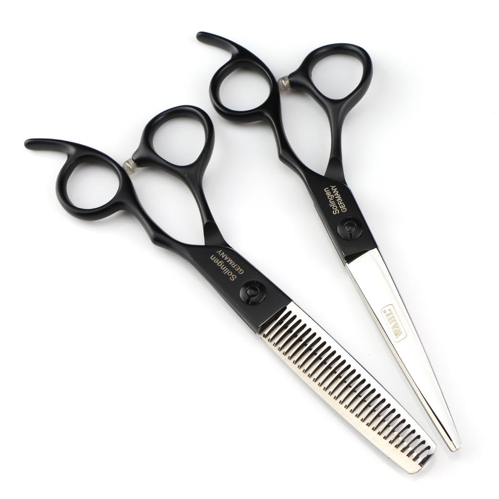 6.0 Inch Half Body Black, Waldorf Personality, Hair Scissors, Hair Scissors, Flat Scissors, Bangs Scissors, Thin Scissors