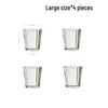 Aromatherapy Vertical Stripe Glass Candle Holder Jar - Scented Candle Holiday Souvenir.