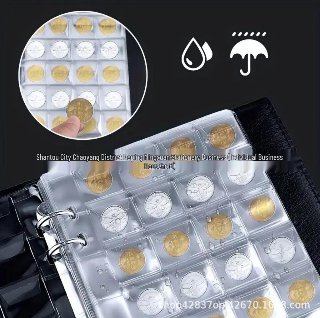 240-Pocket Coin Binder & Commemorative Coin Collection Album - Silver Dollar Protection & Badge Storage