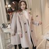Neue Herbst Winter Kleidung Student Woolen Mantel Frauen Lange Koreanische Mitte