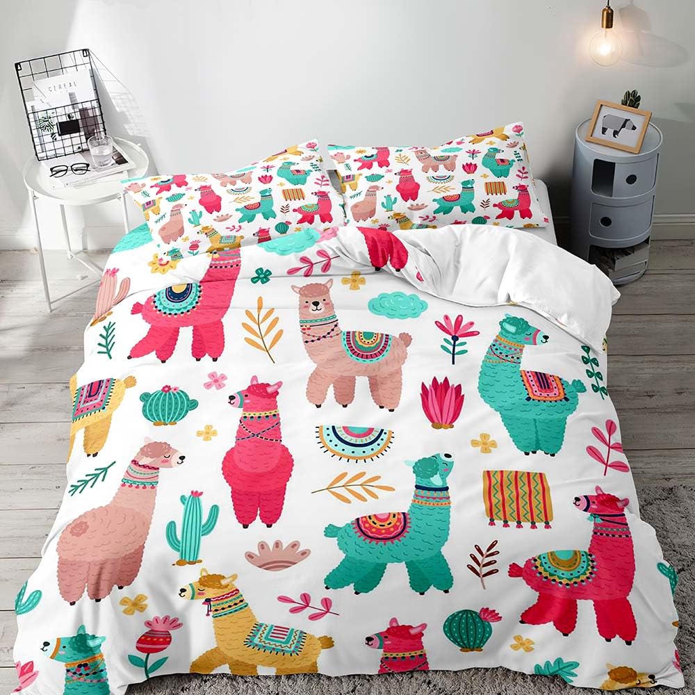 Comforter Cute Alpaca Queen Size Lightweight Down S Bedroom Decor Cartoon Animals No Comforter