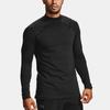 Under Armour High Collar Training Fitness Sports T-Shirt Men Tops Black 1356607-001