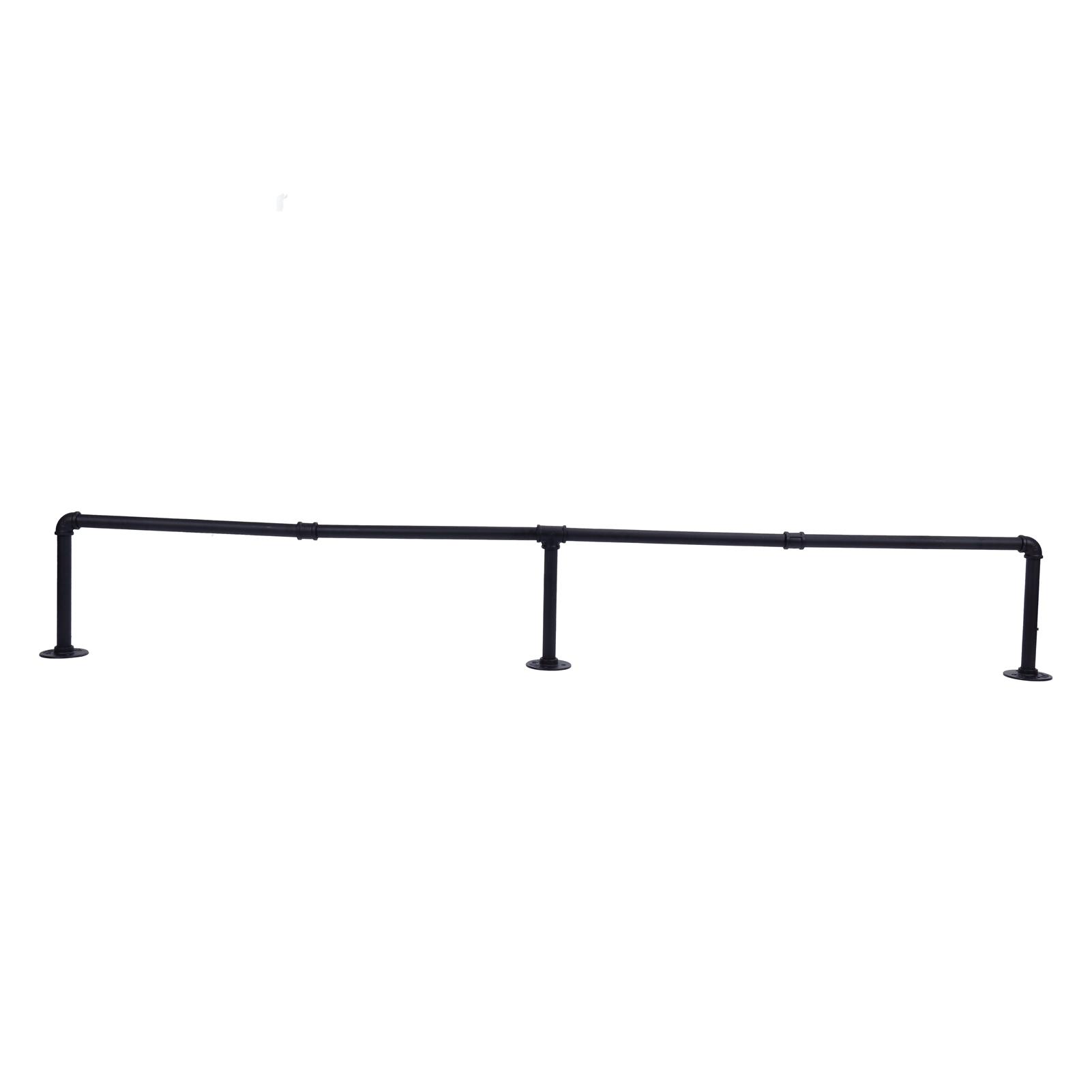 Настенная вешалка для одежды подвесная штанга съемная в стиле ретро индустриальная из труб вешалка для одежды белый 4169₽