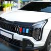 Dla Kia Sportage NQ5 2026 X-Line/X Pro 3 szt. ABS Listwa Pokrycia Grilla Przedniego Samochodu Element Dekoracyjny Akcesoria Samochodowe LHD/RHD