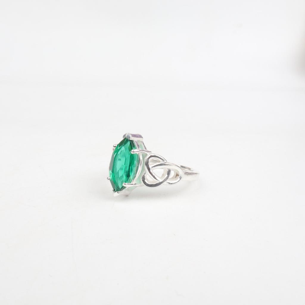 Chrome Diopside Gemstone 925 Sterling Silver Boho Jewelry Ring For Birthday Gift CZR-5-9