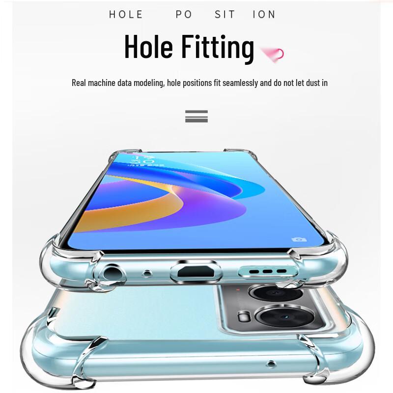 OPPO A36 Clear Anti-Drop TPU Phone Case