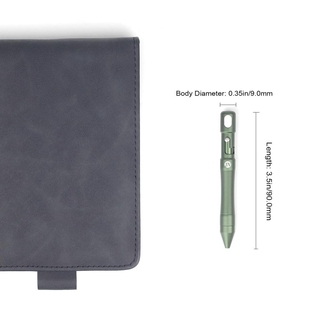 ThruNite Mini Ballpoint Pen Keychain EDC Pocket Ballpoint Pen Smooth Writing Great Gift for Office Work Construction Dark Green -