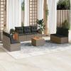 VidaXL Garden Lounge Set with Cushions 8 Pcs, Patio Sofas, Patio Furniture Set, Outdoor Furniture, Grey 3227565