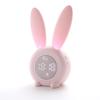 commodity Cute Rabbit Alarm Clock with LED Night Light Function Household Alarm Clock