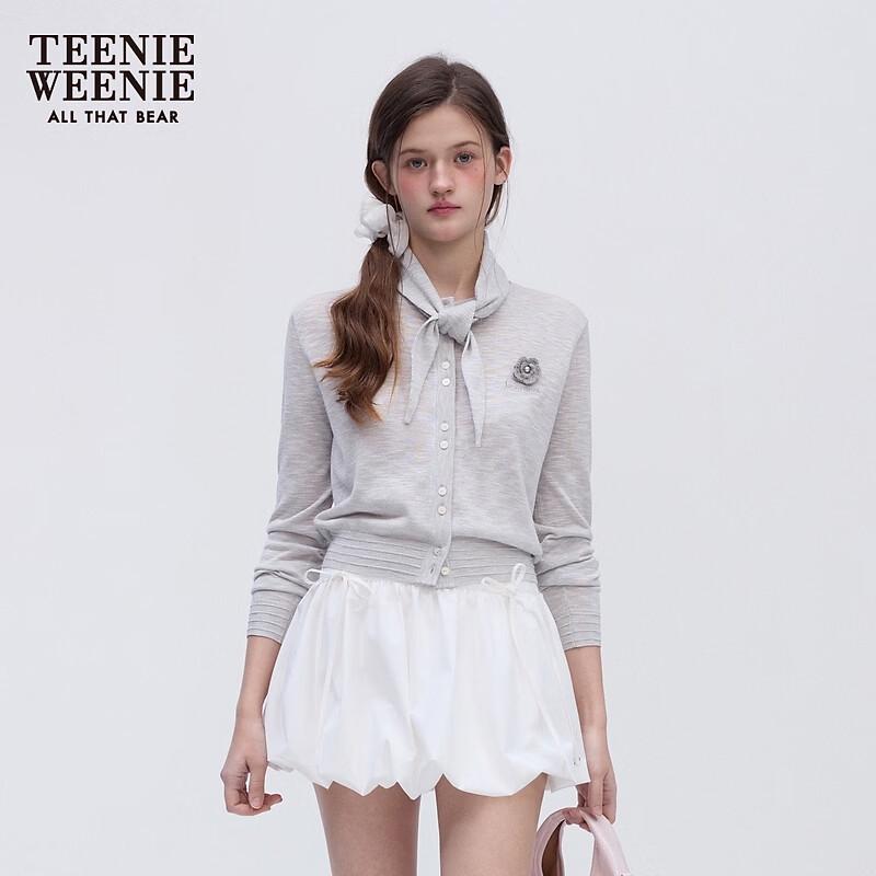 Teenie Weenie Little Bear Letter Knitted Cardigan M