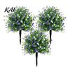 Decorative Faux Camellia Plant Artificial Potted Tree with Ground Stakes, UV Resistant Outdoor Topiary All Season Plants Fake Plants, Lifelike Shrubs