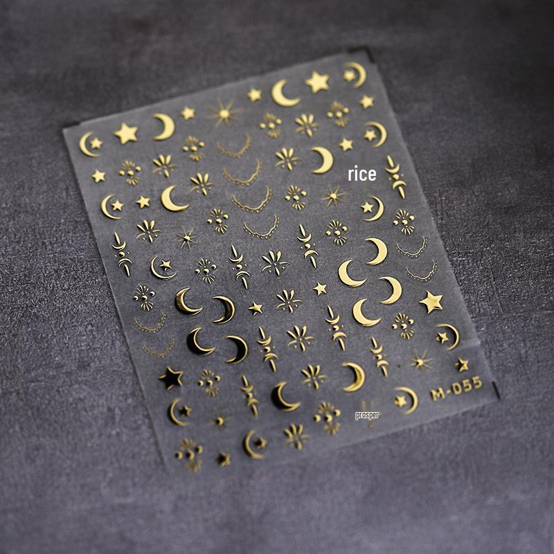 

TENSOR 3D Самоклеящиеся наклейки для горячего тиснения для ногтей M-055