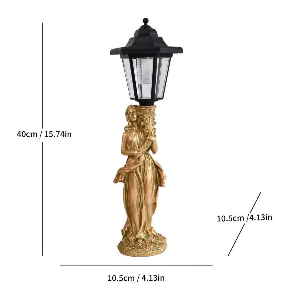 Figurina di Cucciolo Alimentata a Energia Solare: Decorazione da Giardino in Resina per Esterni