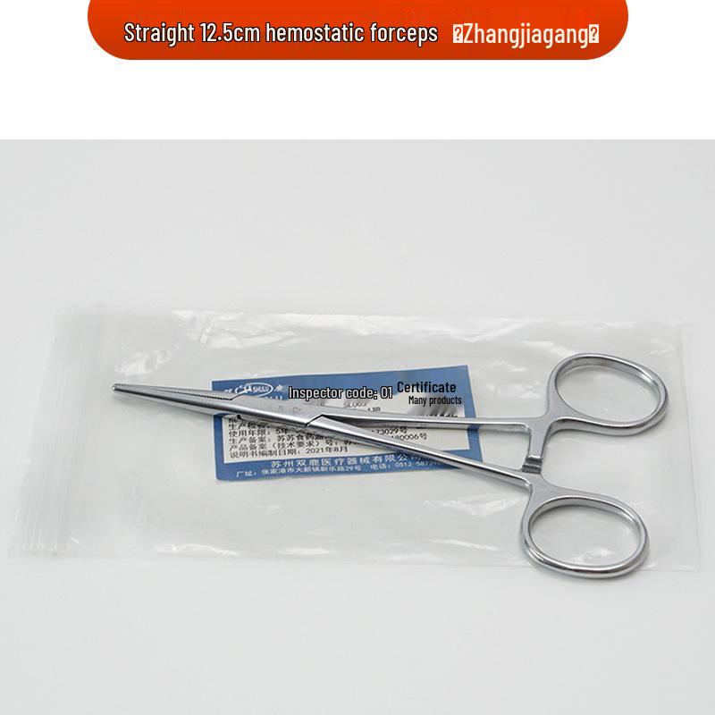 Stainless Steel Hemostatic Forceps - Straight/Curved Head, Surgical/Vascular Use, In Stock
