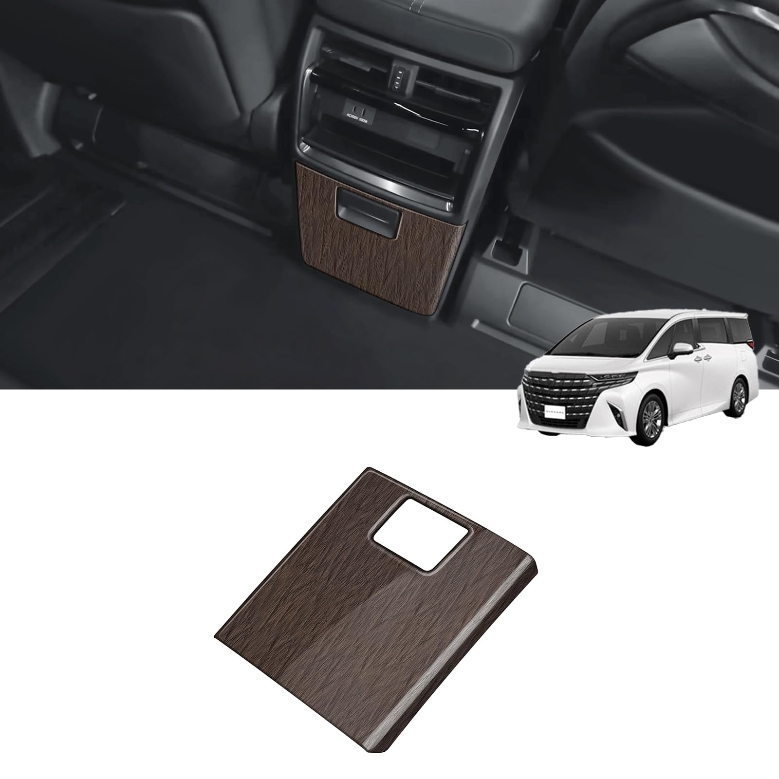 

Alphard 40 Vellfire 40 Series Rear Console Rear Air Conditioner Kick Prevents Kicks on Rear Seat Protects Kick Guard Prevents Prevents Friction