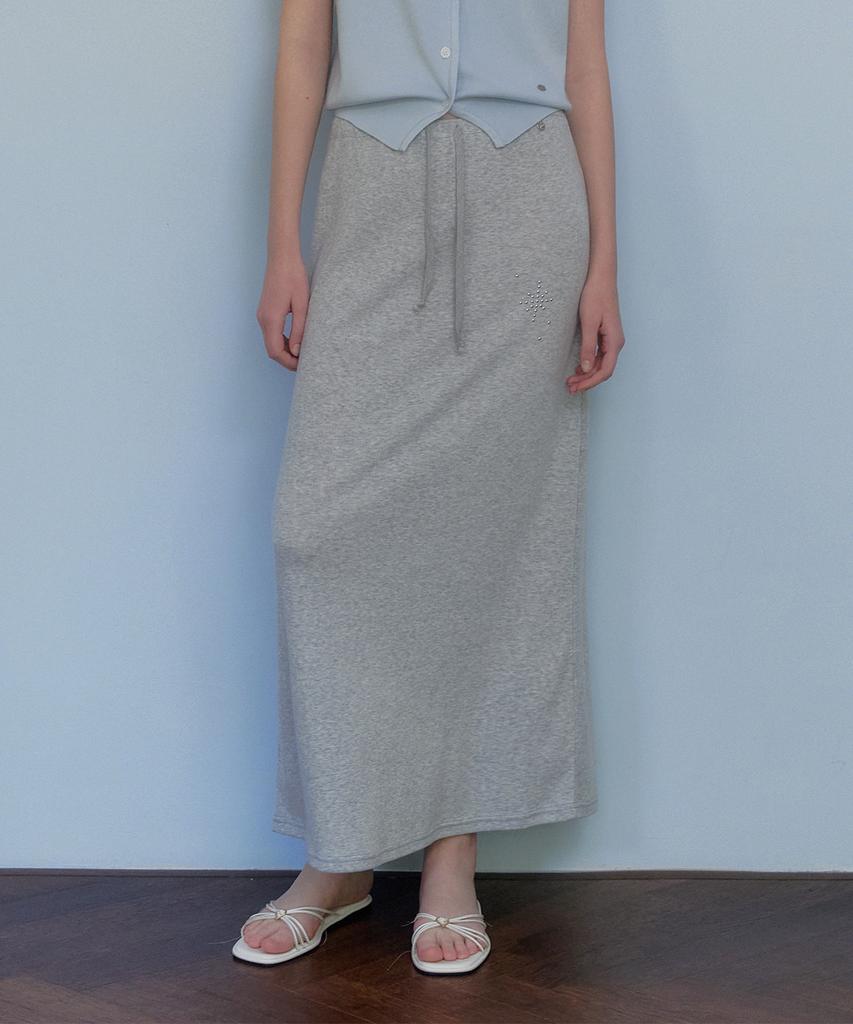 Teuwi Heco Studded Banding Long Skirt