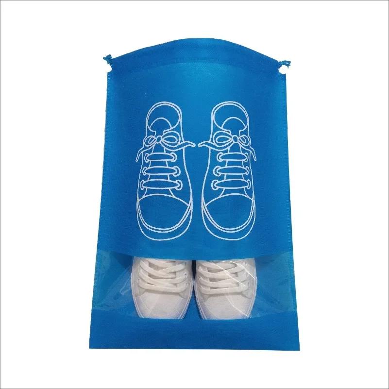 NEW 5/10pcs Shoes Storage Bag Closet Organizer Non Woven Travel Portable Bag Waterproof Pocket Clothing Classified  Hanging Bag