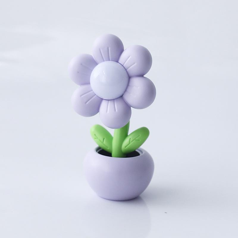 Mini Flower Night Light: Cute Bedroom Bedside DIY Ornament, Creative Graduation Gift Table Lamp, Cream Glue Finish