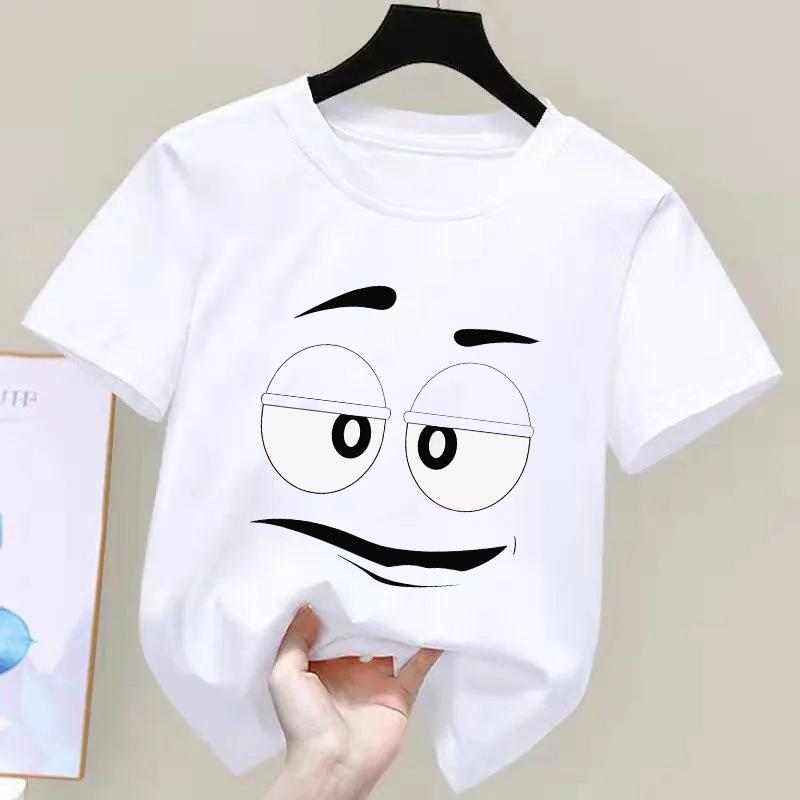 Summer Innovative Chocolate Bean Childrens Printed Tshirt Fun 100 Cotton Casual and Fashionable