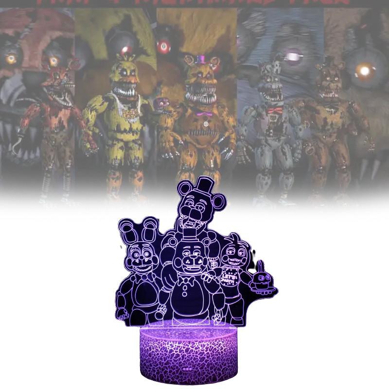 Five Nights At Freddy Led Night Light Remote Control Color Teen Supplies Bedroom