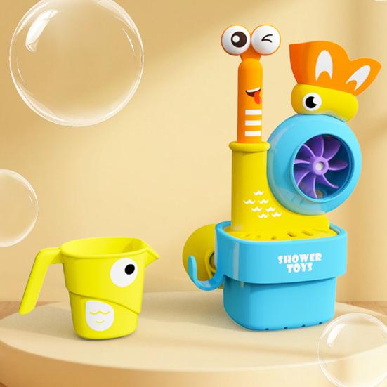 Retractable Bath Toy with Water Spray & Spinning Wheels Child Shower Play Set