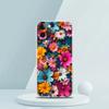 Colorful Flower Soft Transparent Phone Case Cover for iPhone 16 15 14 13 12 11 Pro Max XR 8 7 Plus XS Max Shockproof Shell Capas