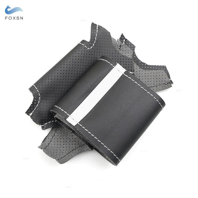 Car Accessories Steering Wheel Cover Leather Trim For Mini R56 R57 Hatchback Clubman Clubvan Convertible Coupe Roadster 3-Spoke