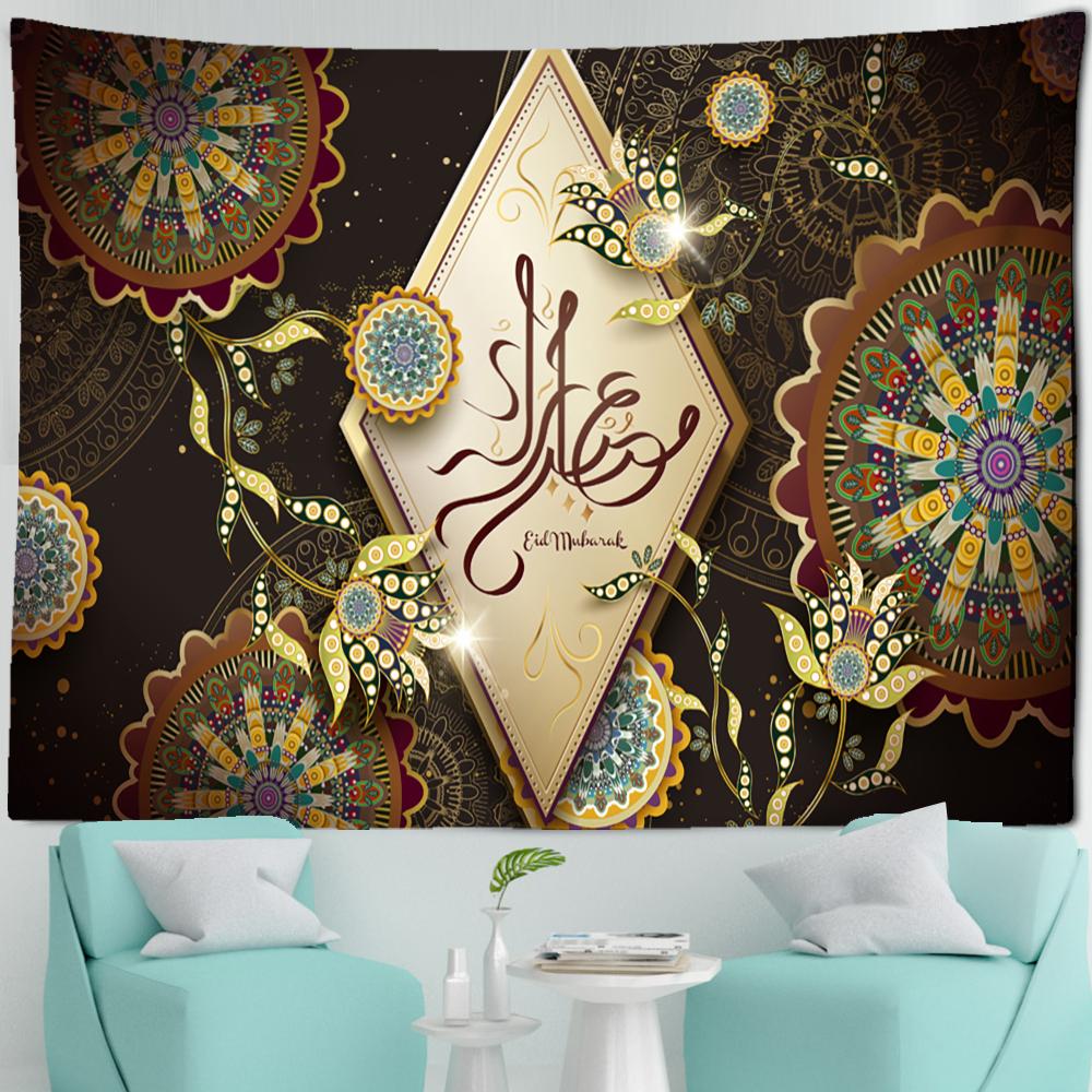 Islamic Ramadan Festival Tapestry Wall Hanging Psychedelic  Witchcraft Hippie Tapiz Art Aesthetics Room Home Decor