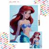 Disney The Little Mermaid Ariel Diamond Painted Mosaic Art Painting Kit Handmade DIY Gift Home Decor