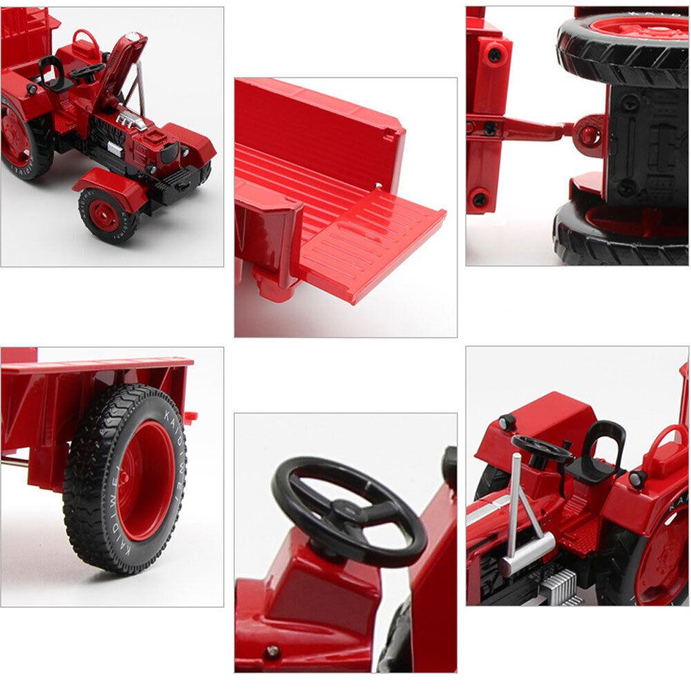 1/18 Scale Alloy Farm Retro Tractor Toy, Clear Structure Safe Alloy Engineering Vehicles Toy for Kid's Toy for Collection