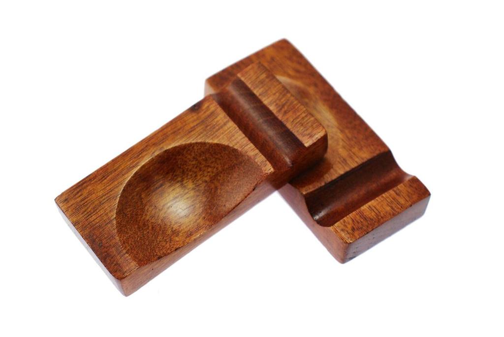 Speed Mao Japanese Modern Wooden Simple Chopstick Rests and Spoon Set of 4 Rests,